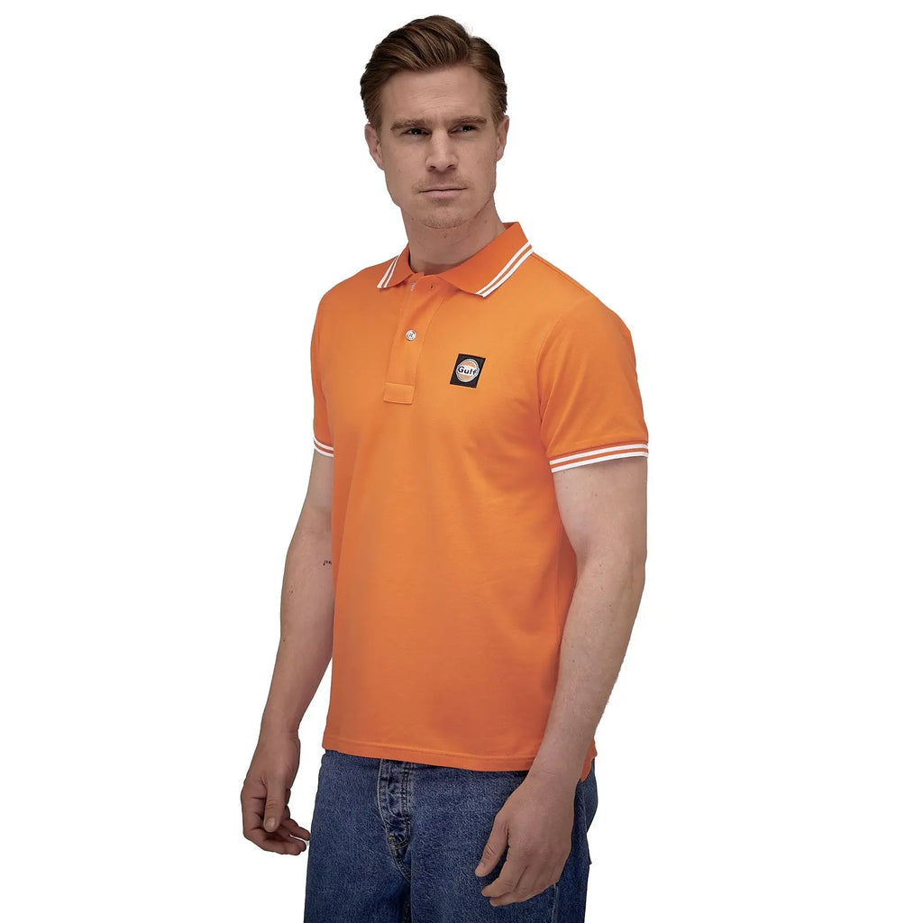 Polo Manches Courtes Gulf Orange | Cars and Me