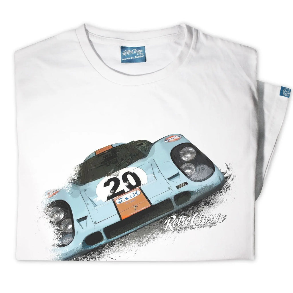 T-Shirt Gulf Porsche 917 Retro Classic carsandme.com