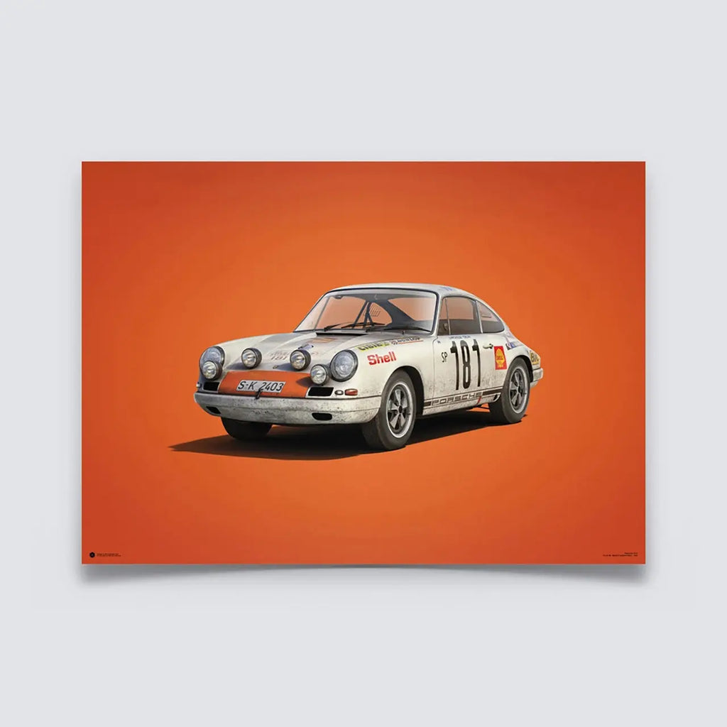 Automobilist Poster Porsche 911R Tour de France 1969 | Cars and Me