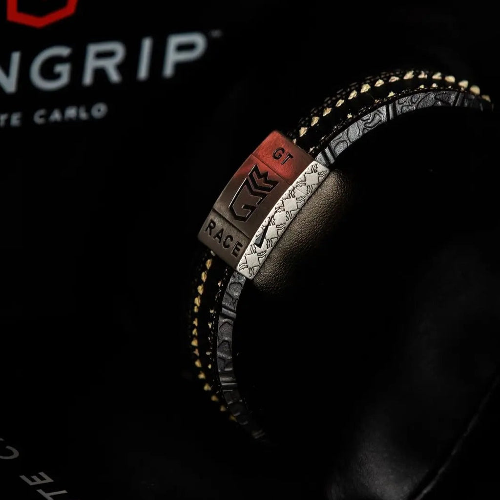 Bracelet Virage Argent Pneu GT Upcyclé MONGRIP carsandme.com