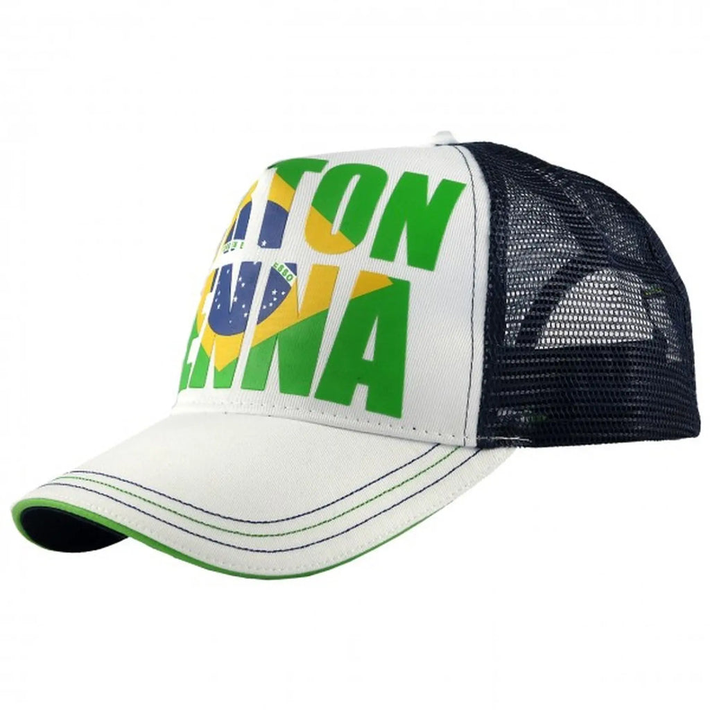 Ayrton Senna Casquette Cap Brazil Bleu | Cars and Me