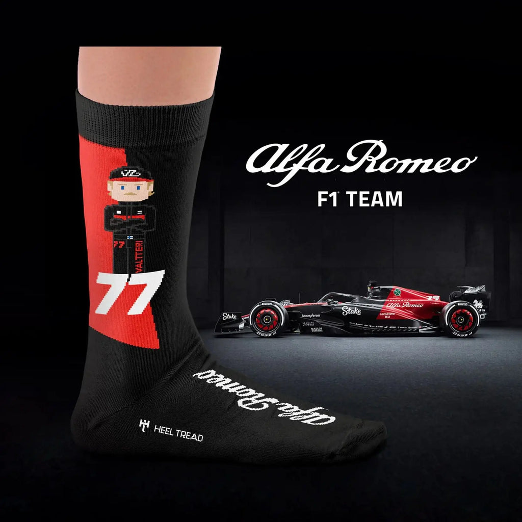 Chaussettes Drivers - Alfa Romeo F1 Team Heel Tread carsandme.com