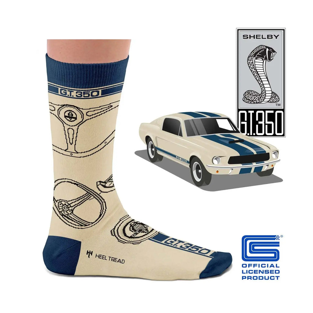 Chaussettes GT350 Shelby Heel Tread carsandme.com