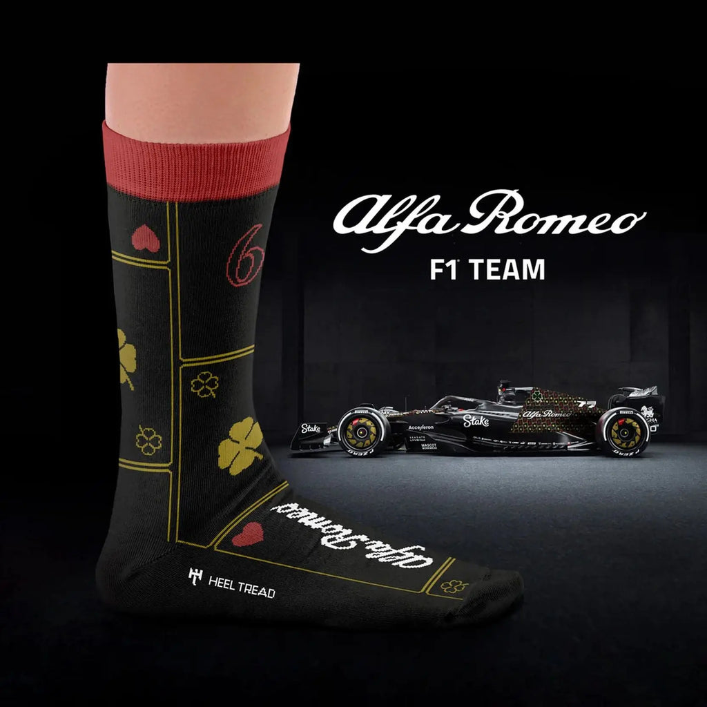 Chaussettes Las Vegas - Alfa Romeo F1 Team Heel Tread carsandme.com