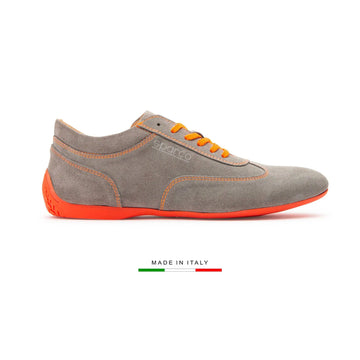 Chaussures Imola Summer Edition Suède Gris/orange - Cars and Me