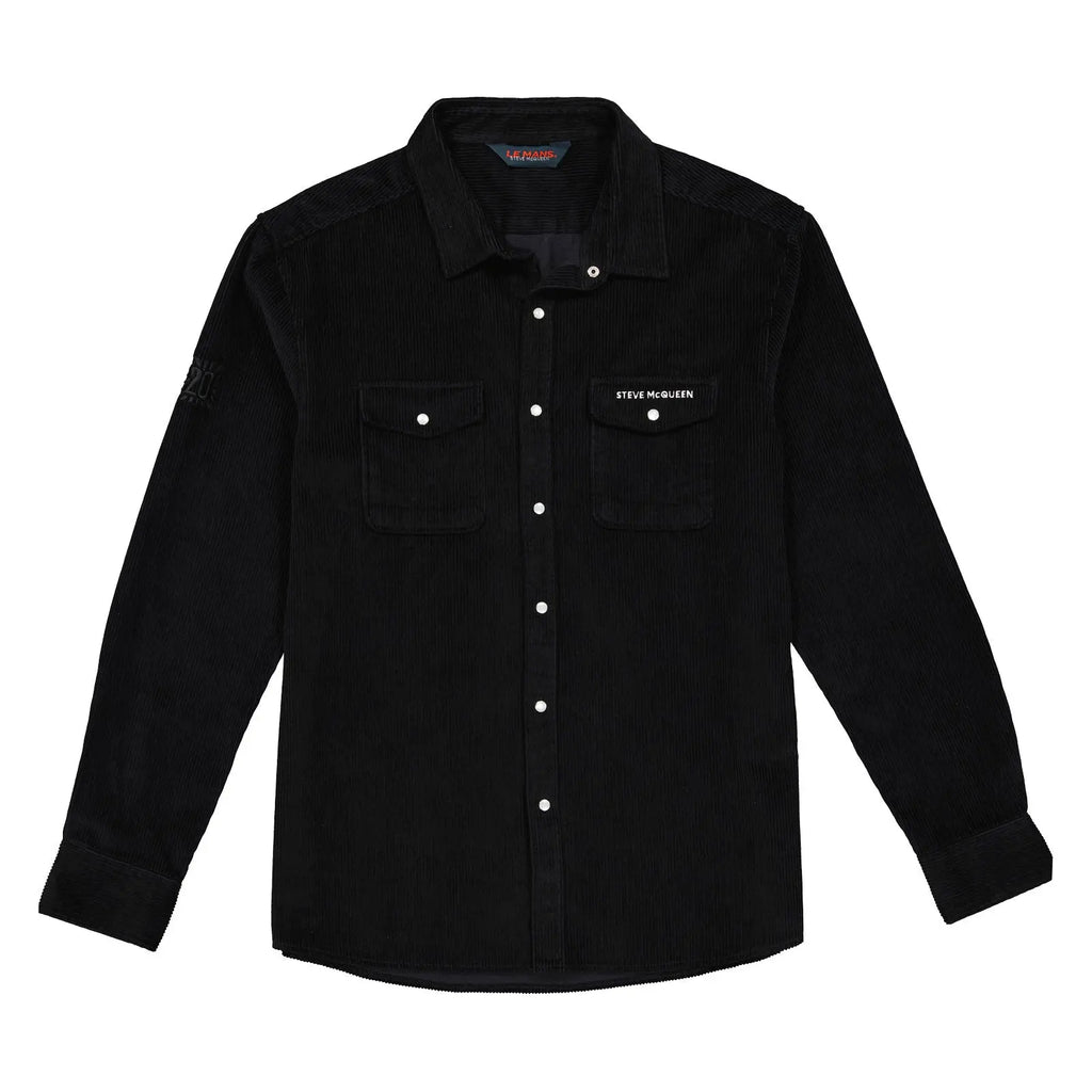 Chemise Corduroy Noir Grand Prix Originals carsandme.com