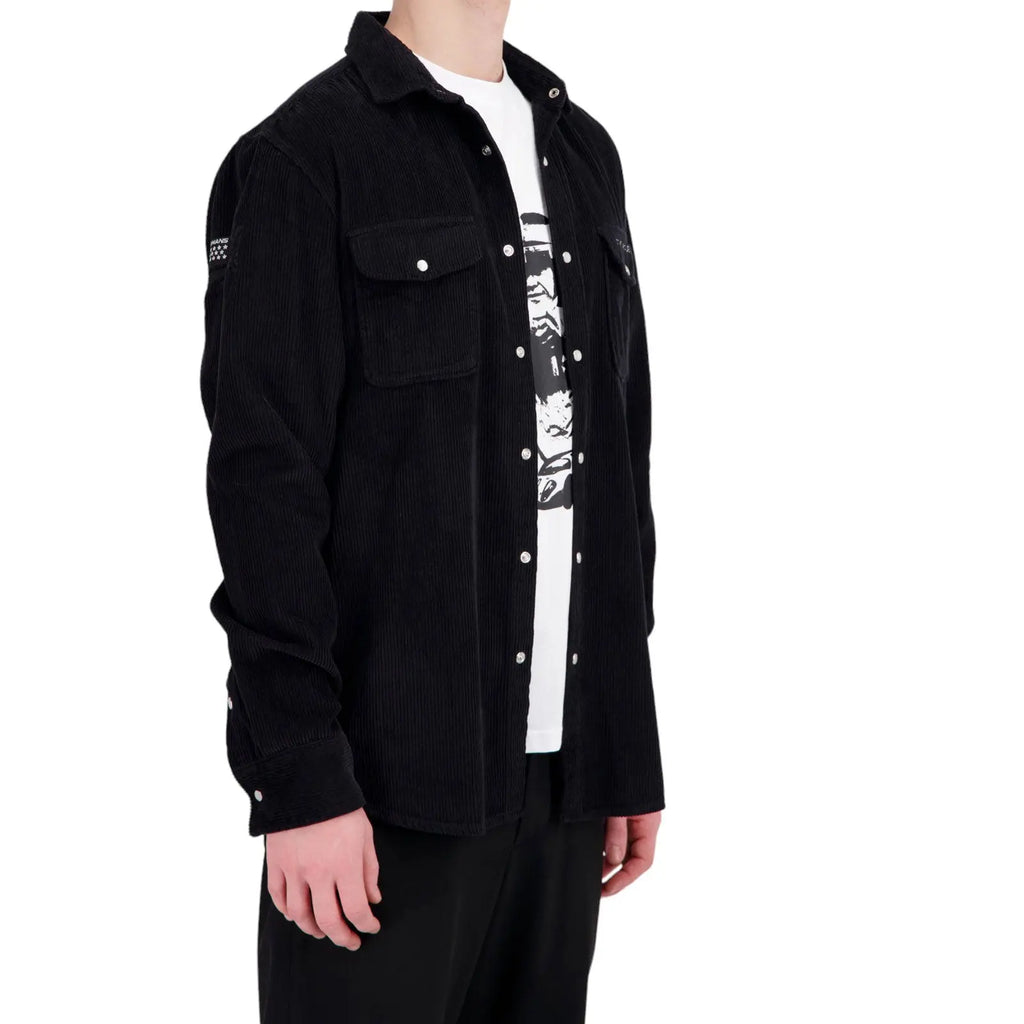 Chemise Corduroy Noir Grand Prix Originals carsandme.com