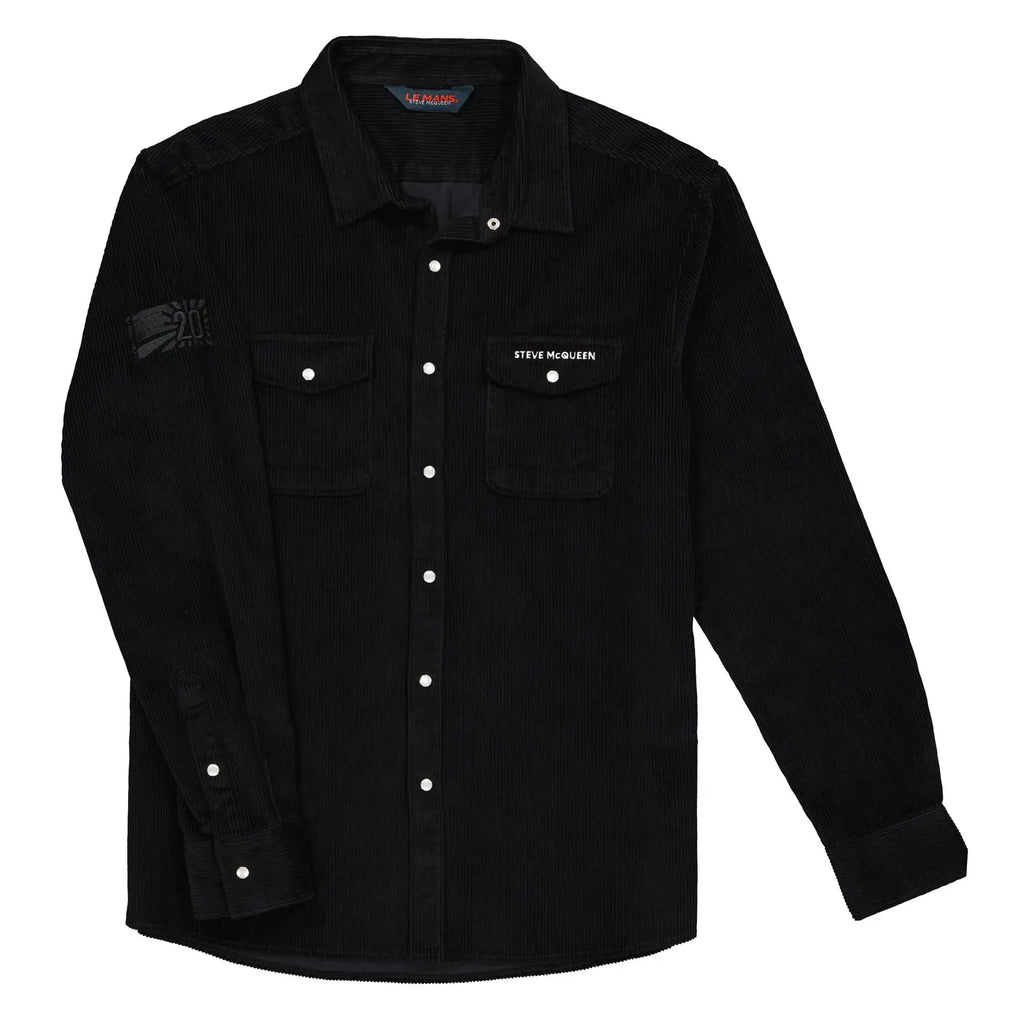 Chemise Corduroy Noir Grand Prix Originals carsandme.com