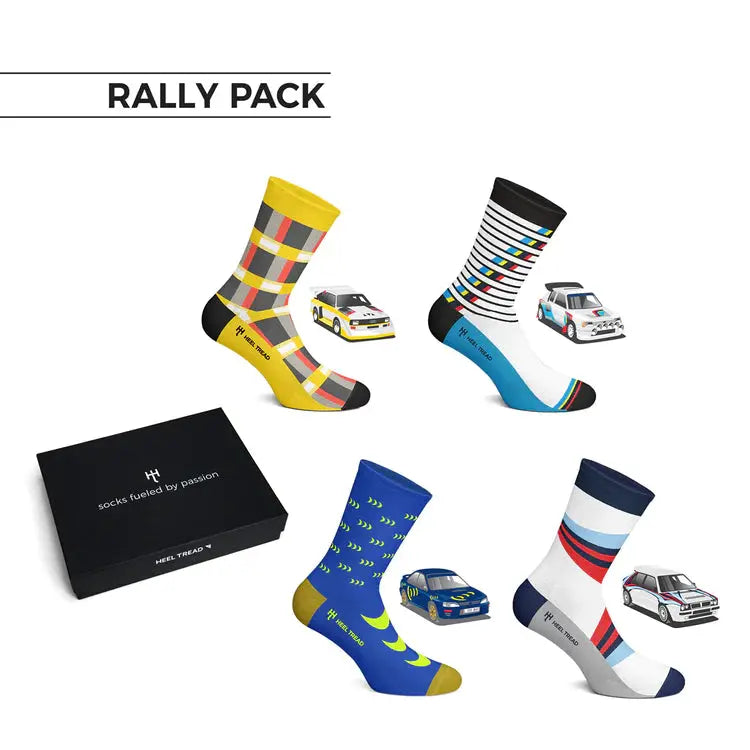 Pack Chaussettes Rallye Heel Tread carsandme.com