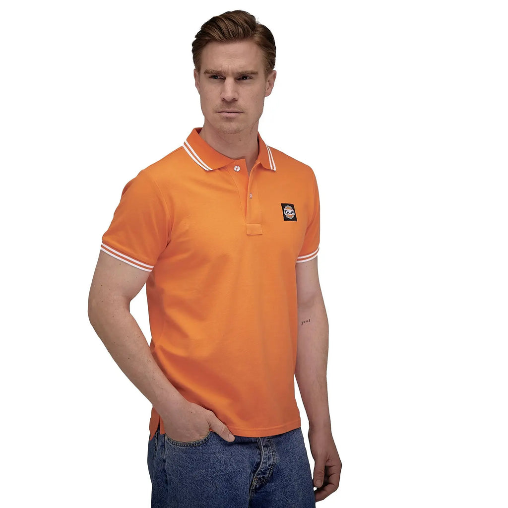Polo Manches Courtes Gulf Orange | Cars and Me