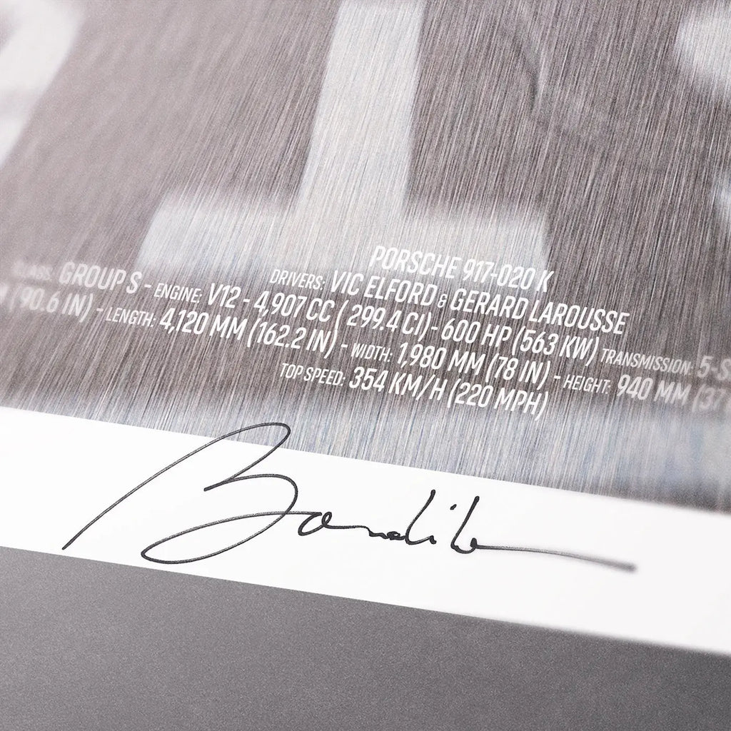 Poster Porsche 917 K Hollywood Road trip – Edition Limitée Exclusive Edition carsandme.com