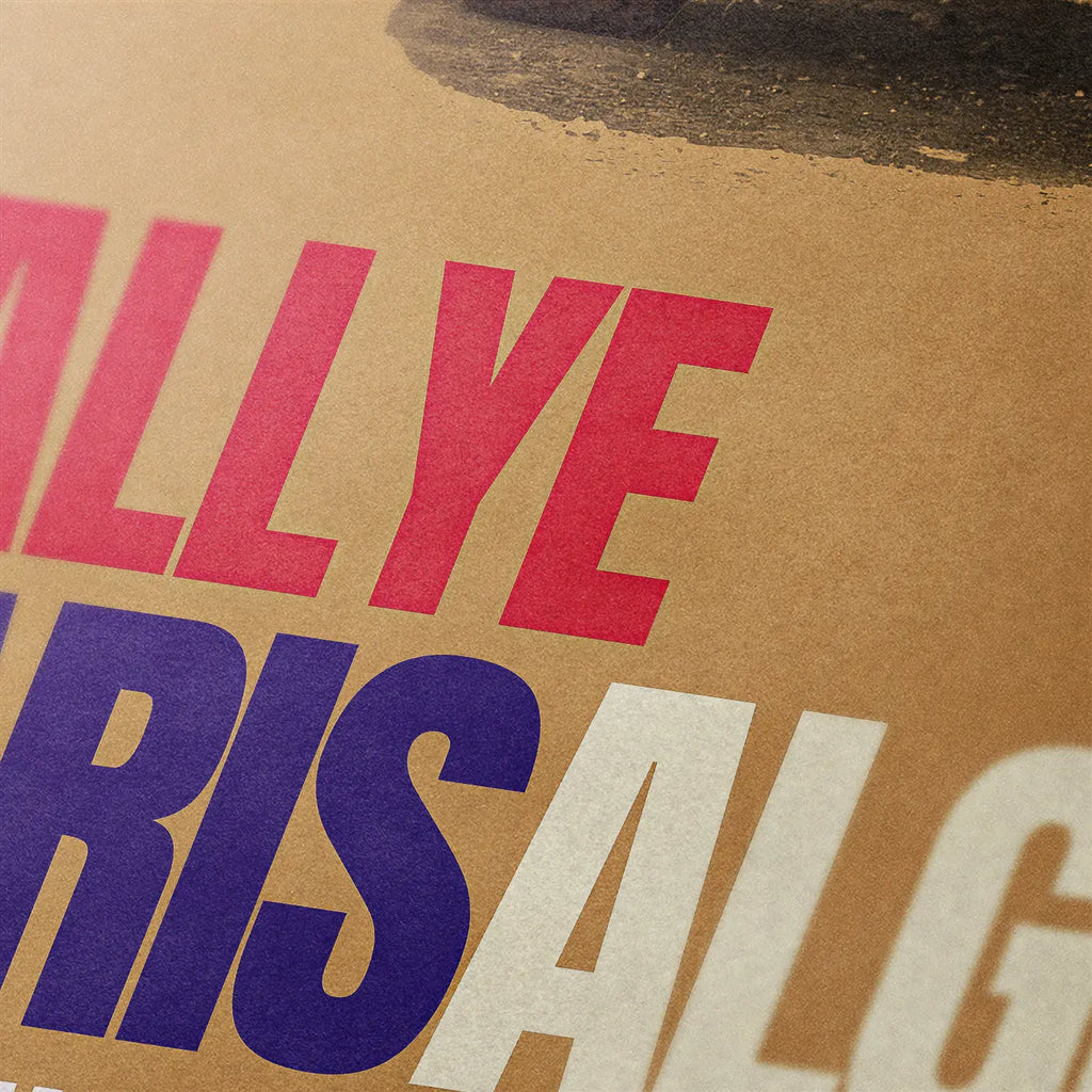 Poster Porsche 959 Paris Dakar 1986 Face - Edition Limitée Exclusive Edition carsandme.com