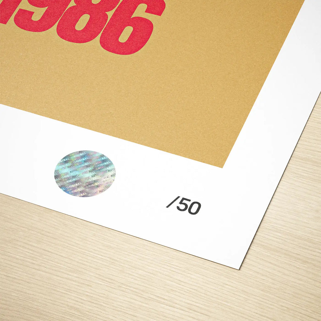 Poster Porsche 959 Paris Dakar 1986 Face - Edition Limitée Exclusive Edition carsandme.com