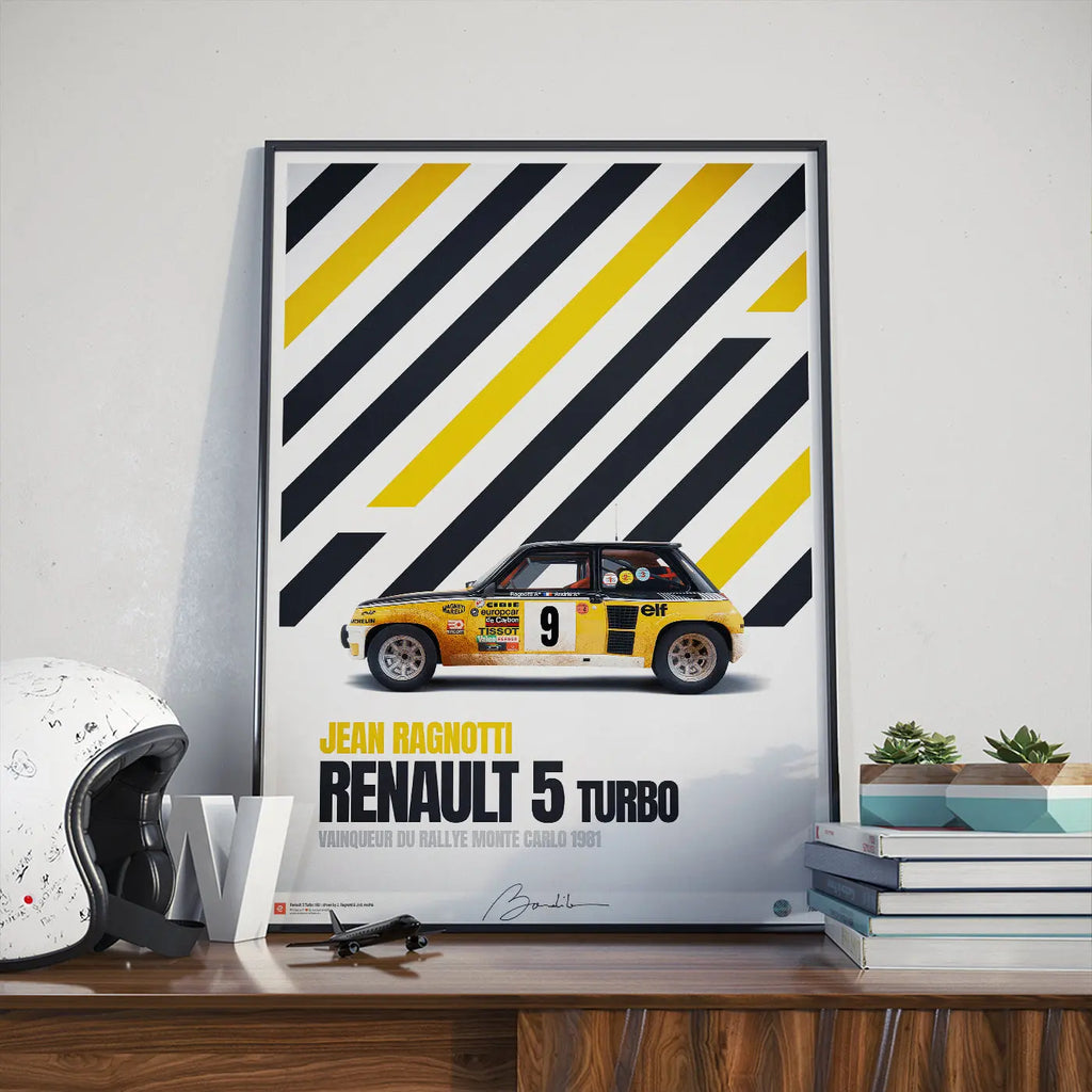 Poster Renault 5 Turbo Monte Carlo 1981 – Edition Limitée Exclusive Edition carsandme.com
