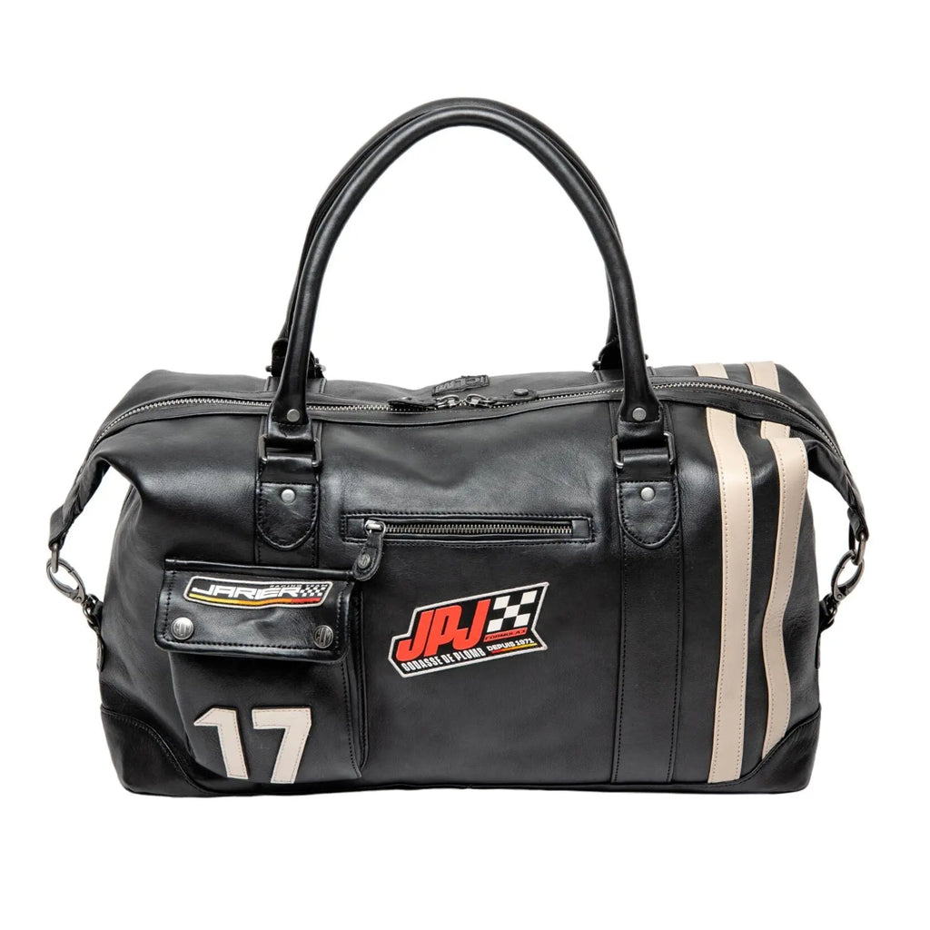 Sac De Voyage En Cuir Jean-Pierre Jarier 48h Noir Classic Legend Motors carsandme.com