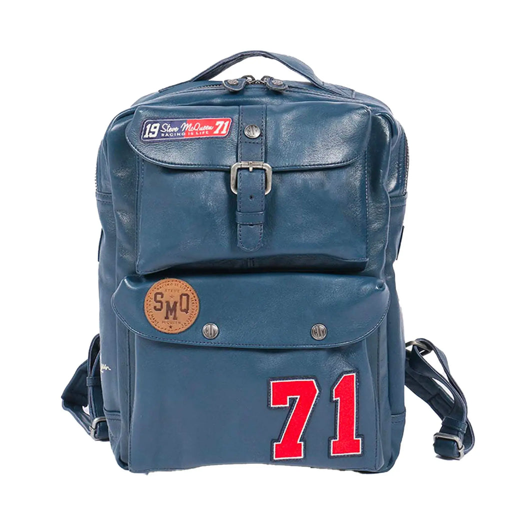 Sac à Dos Aurac Bleu Royal - Steve McQueen X Le Mans | Cars and Me