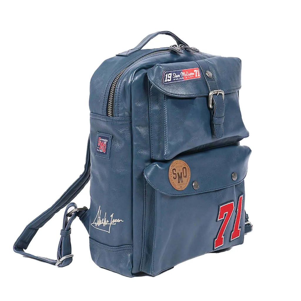 Sac à Dos Aurac Bleu Royal - Steve McQueen X Le Mans | Cars and Me
