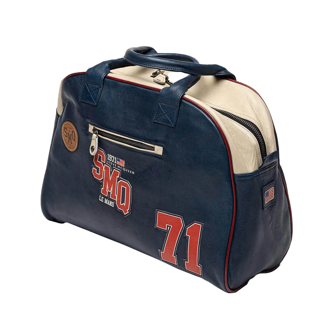 Sac de Voyage Belgetti Bleu - Steve McQueen X Le Mans | Cars and Me