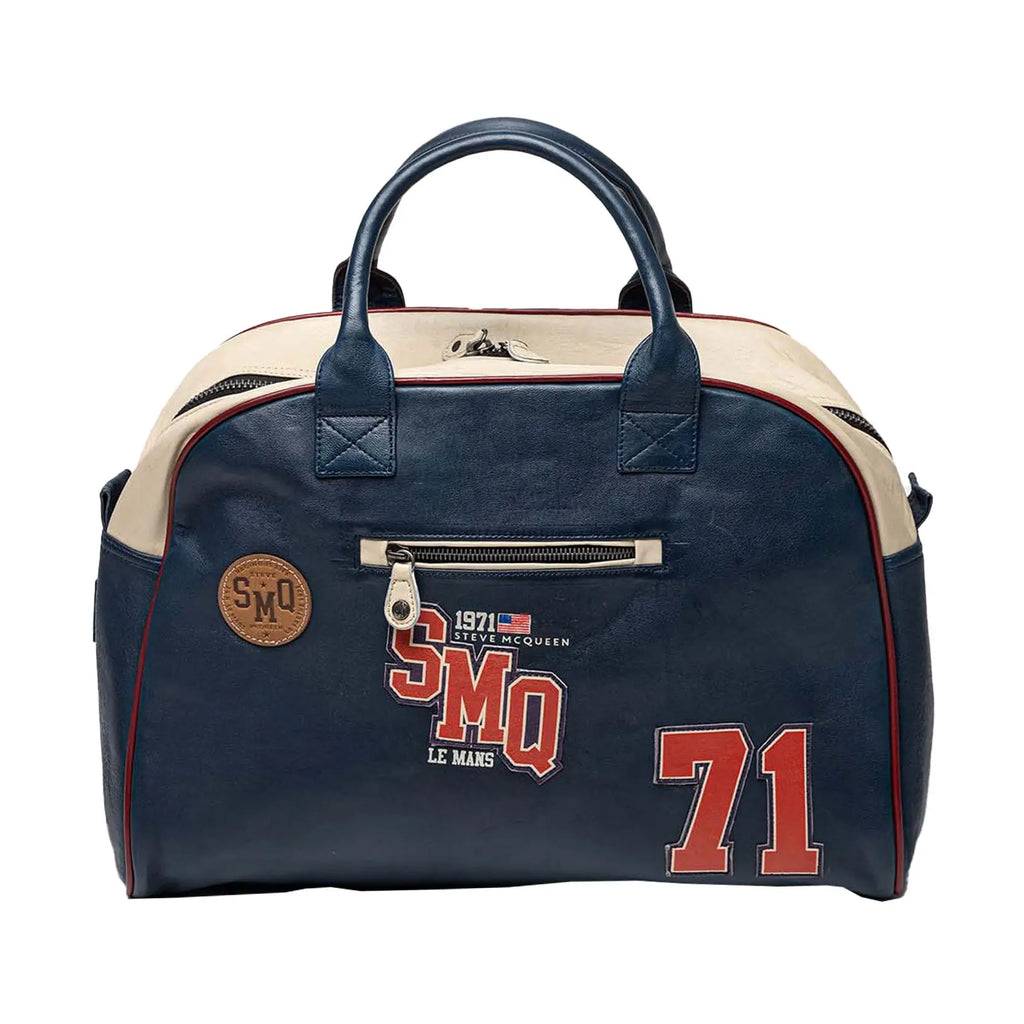 Sac de Voyage Belgetti Bleu - Steve McQueen X Le Mans | Cars and Me