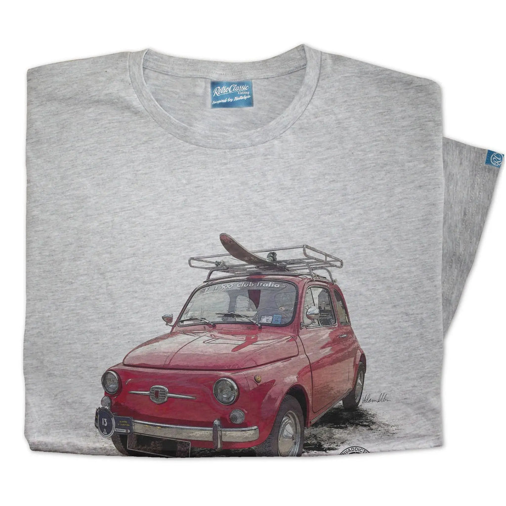 T-Shirt 1965 Fiat 500 Retro Classic carsandme.com