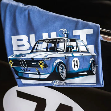 T-Shirt Built Bleu Petrolheart carsandme.com
