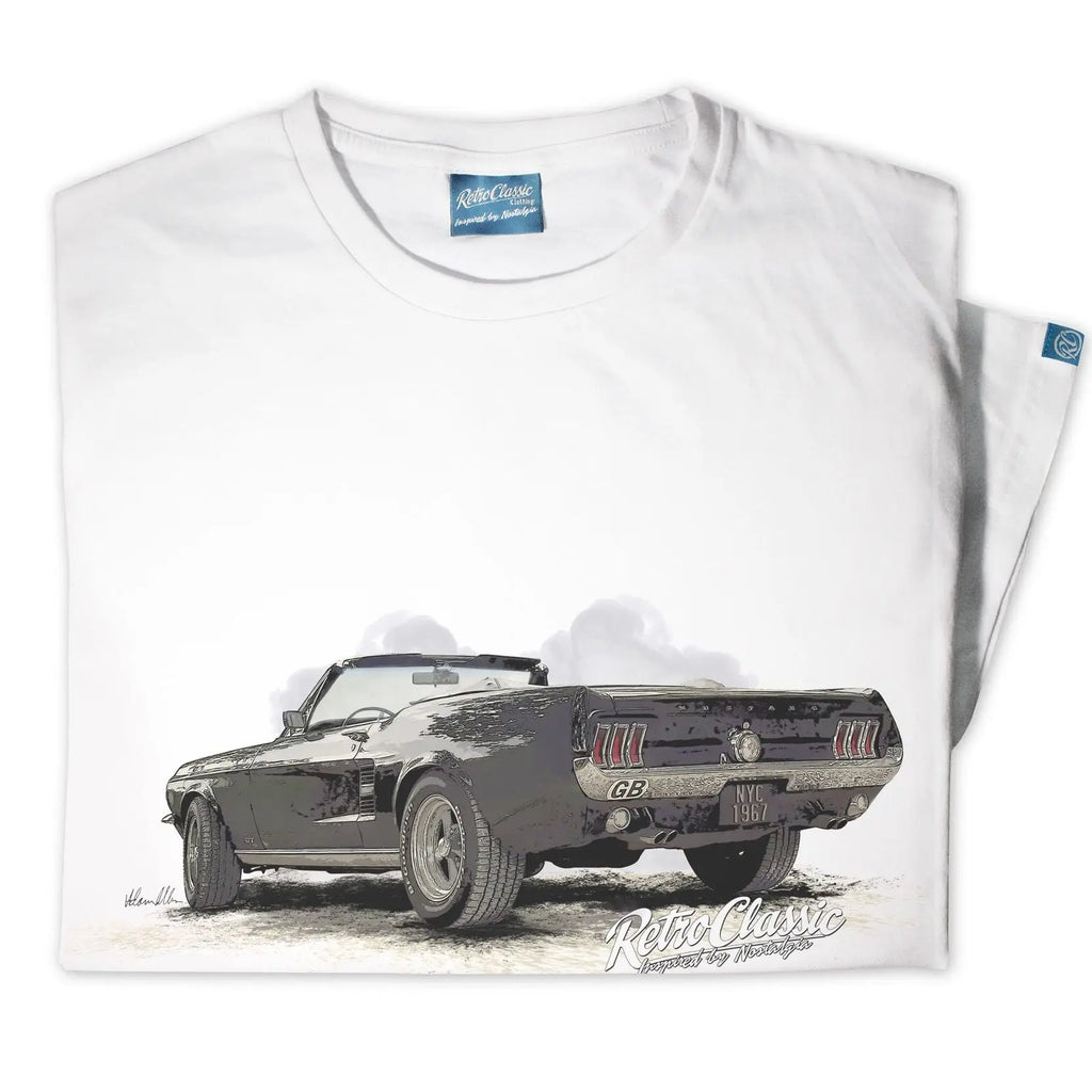 T-Shirt Classic Ford Mustang Cabriolet Retro Classic carsandme.com