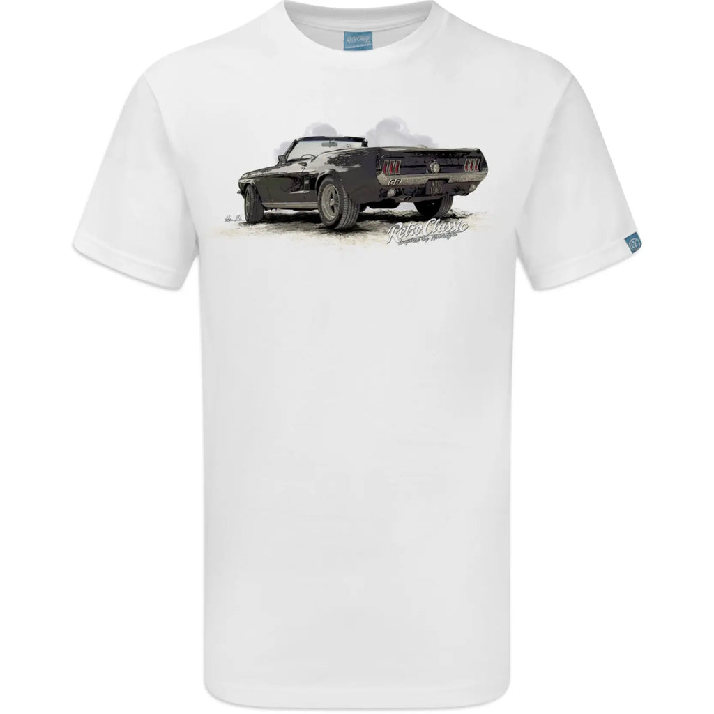 T-Shirt Classic Ford Mustang Cabriolet Retro Classic carsandme.com