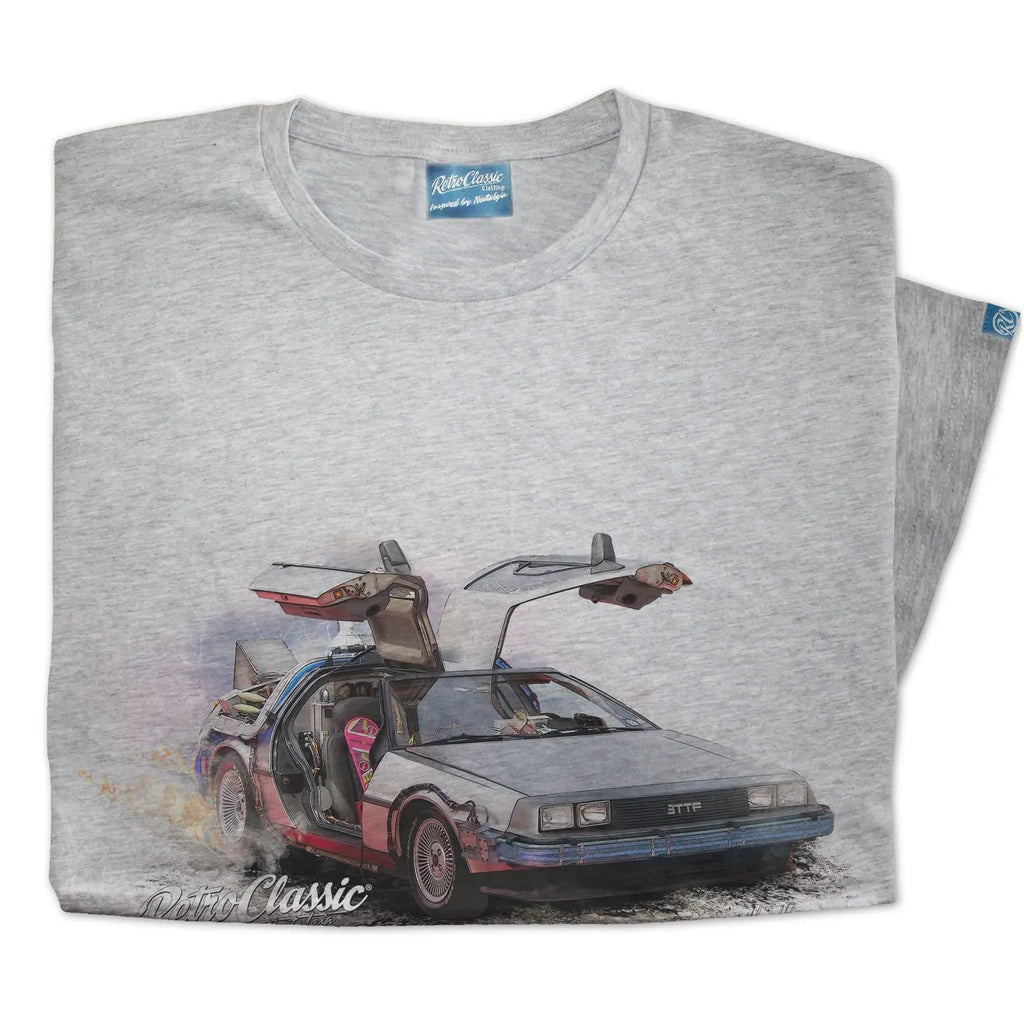 T-Shirt DeLorean Time Machine Retro Classic carsandme.com