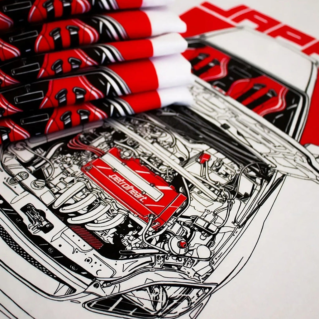 T-Shirt Japan's Finest Blanc Petrolheart carsandme.com