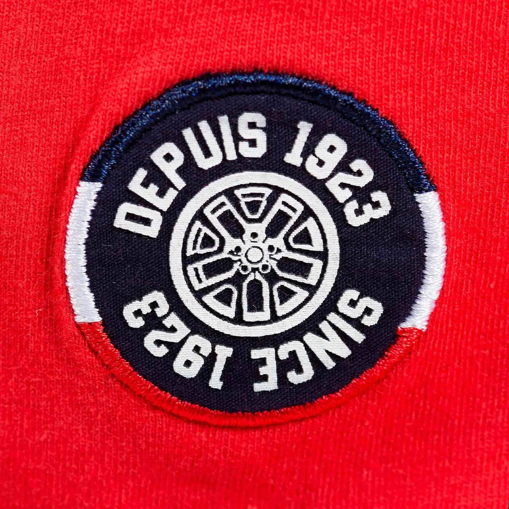 24H Le Mans T-Shirt Logo Vintage Rouge | Cars and Me