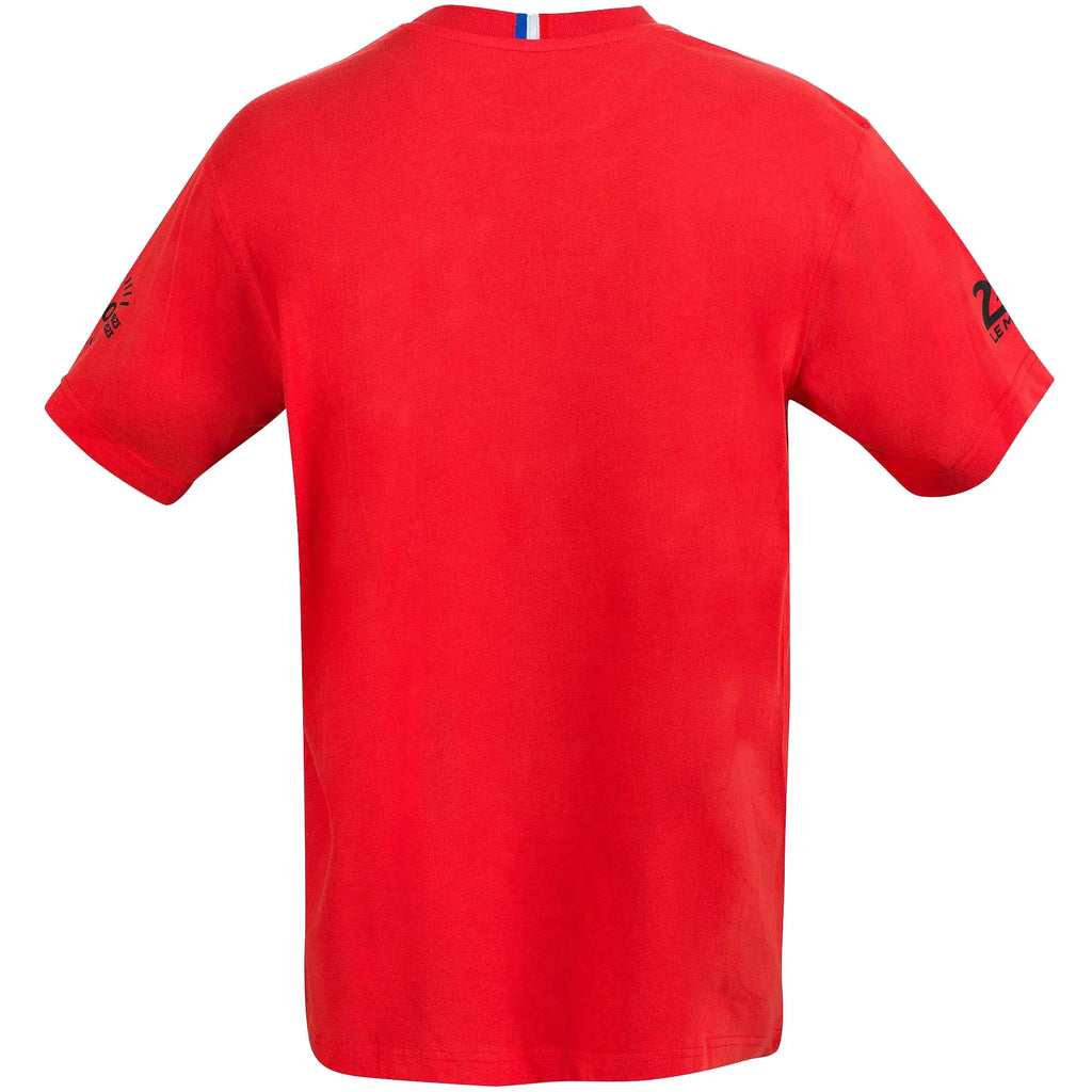 24H Le Mans T-Shirt Logo Vintage Rouge | Cars and Me