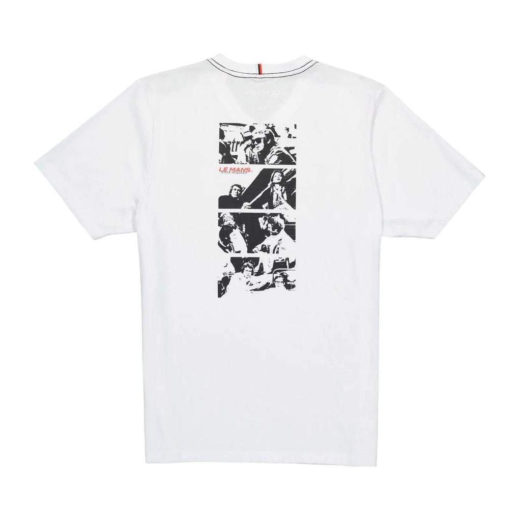 T-Shirt Multi Blanc Steve McQueen carsandme.com