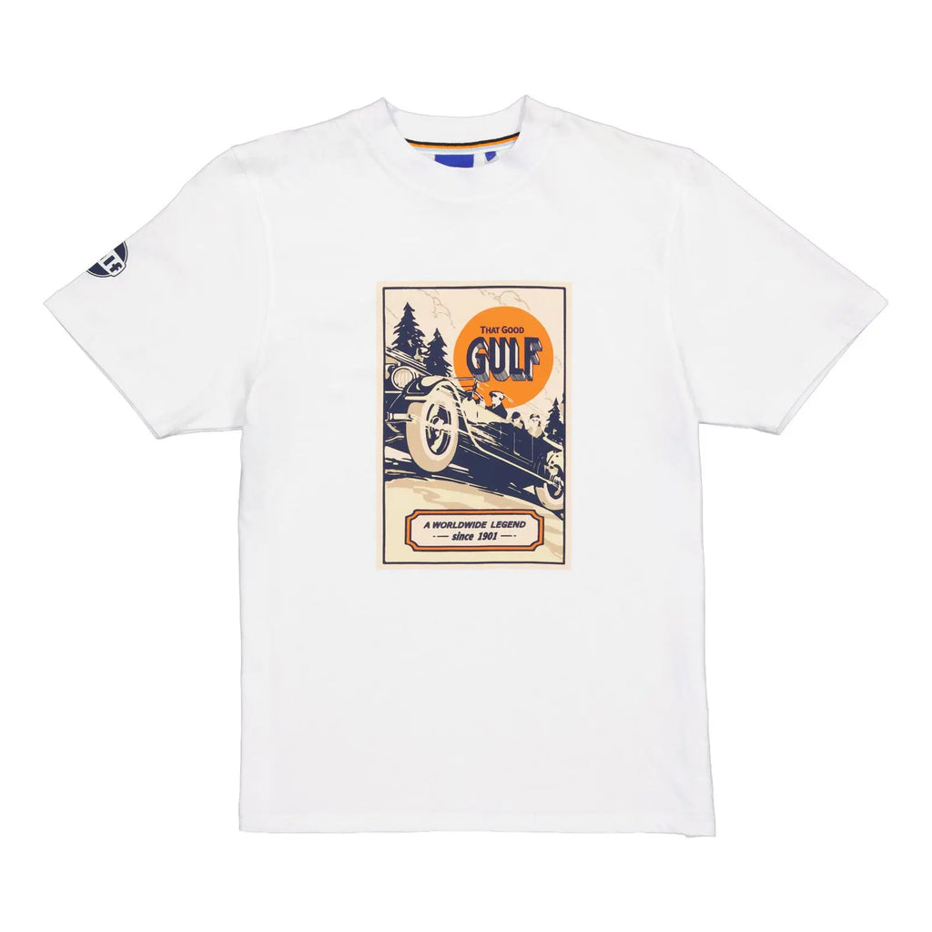 T-Shirt Poster Classics Blanc Gulf carsandme.com
