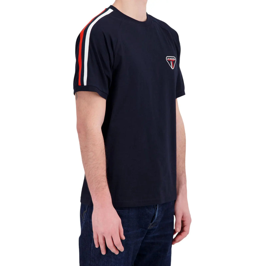 T-Shirt Racing Bleu Marine Steve McQueen carsandme.com