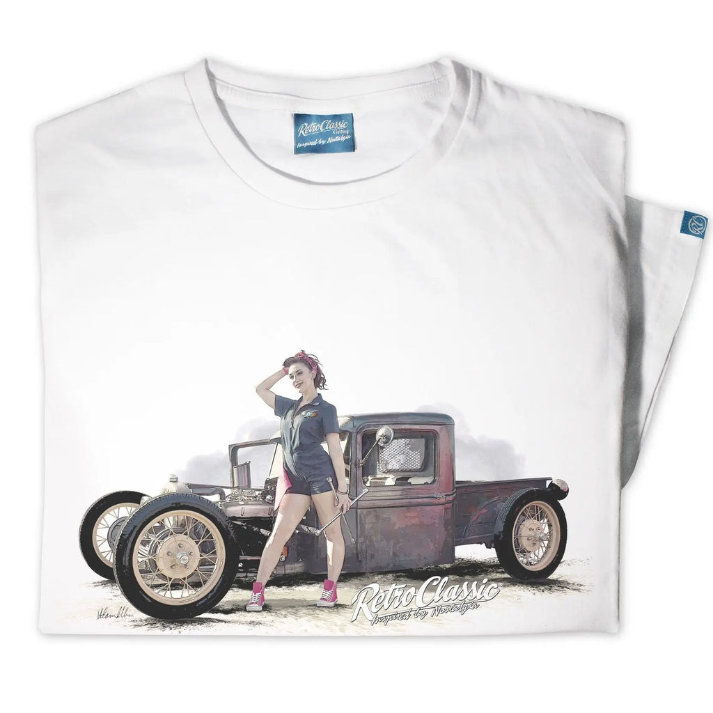 T-Shirt Skylar - Dirty Farm Truck Retro Classic carsandme.com