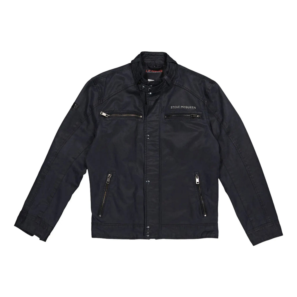Veste Biker Bleu Marine Steve McQueen carsandme.com
