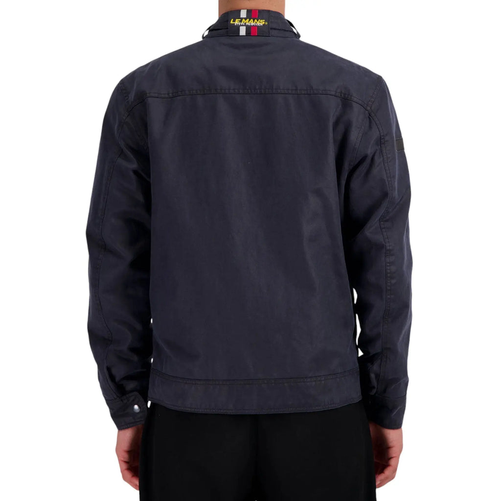 Veste Biker Bleu Marine Steve McQueen carsandme.com
