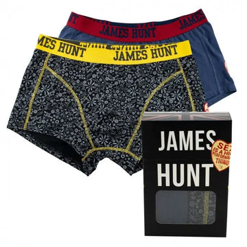 Lot 2 boxers James Hunt Bleu et Fleuri