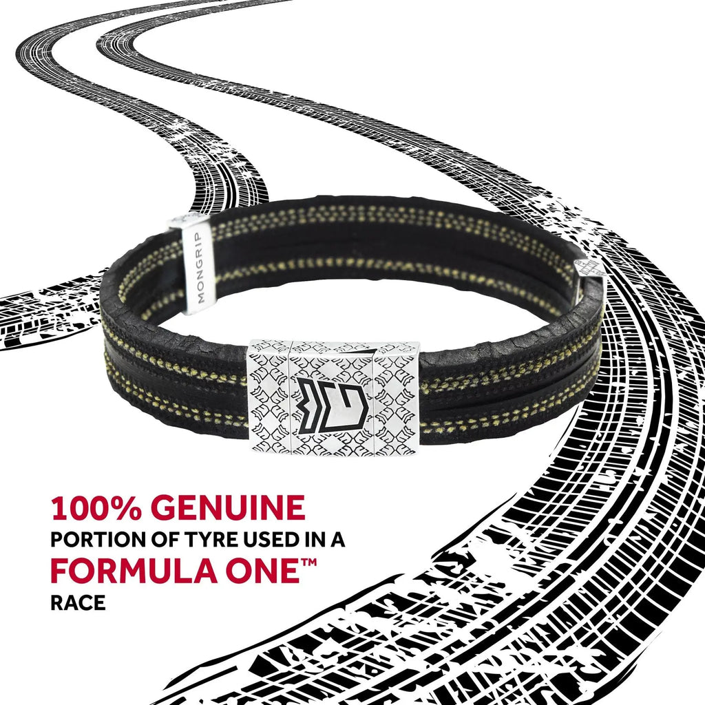 MONGRIP Bracelet F1 Race Portier Argent 925/1000 | Cars and Me