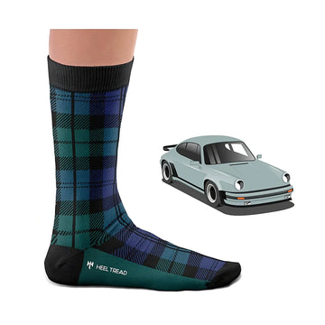 Heel Tread Chaussettes 930 Black Watch | Cars and Me