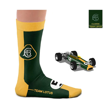 Heel Tread Chaussettes Lotus 49 Jaune | Cars and Me