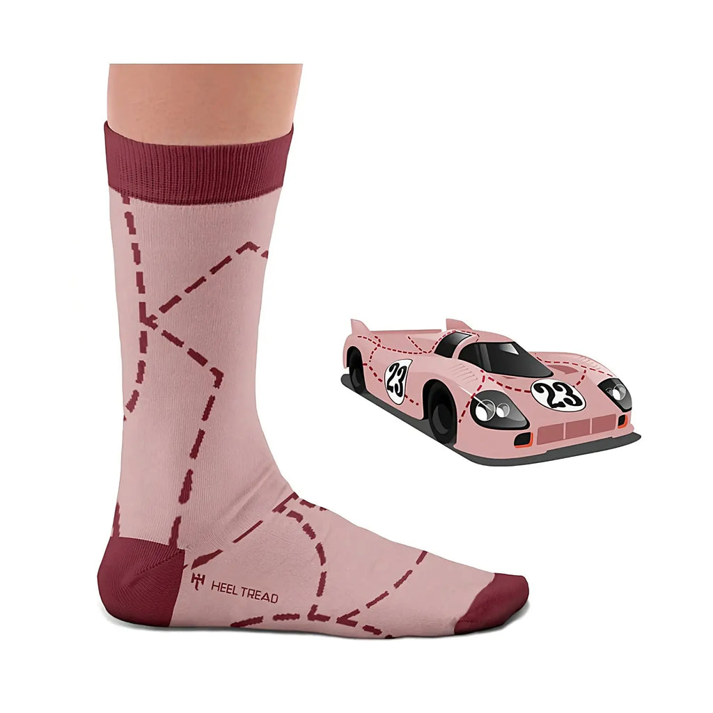 Heel Tread Chaussettes Porsche Pink Pig | Cars and Me