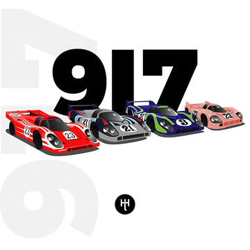 Heel Tread Pack Chaussettes 917 Légendes de Course | Cars and Me