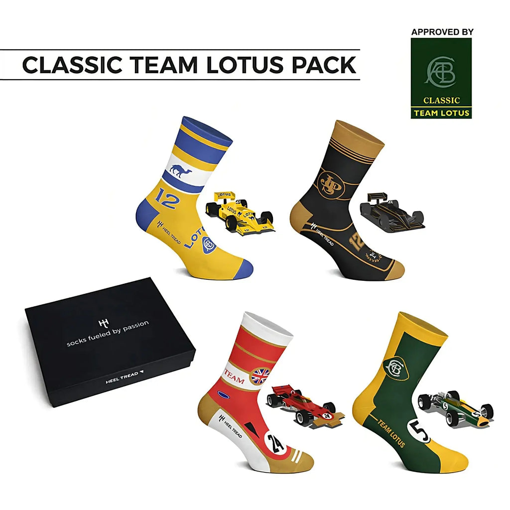 Heel Tread Pack Chaussettes Team Lotus | Cars and Me