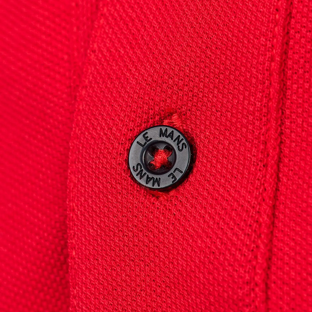 24H Le Mans Polo Manches Courtes Légende Rouge | Cars and Me