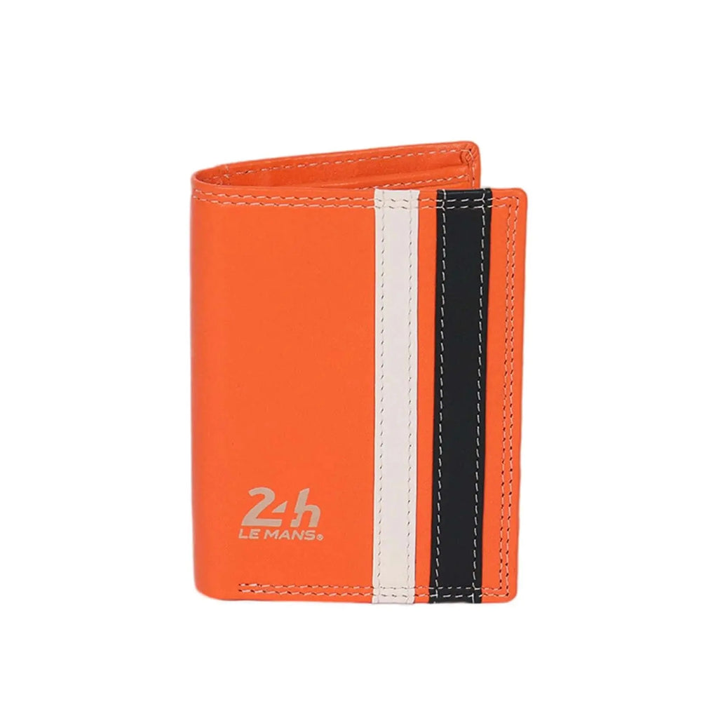 24h Le Mans Portefeuille Walcker Cuir Orange | Cars and Me