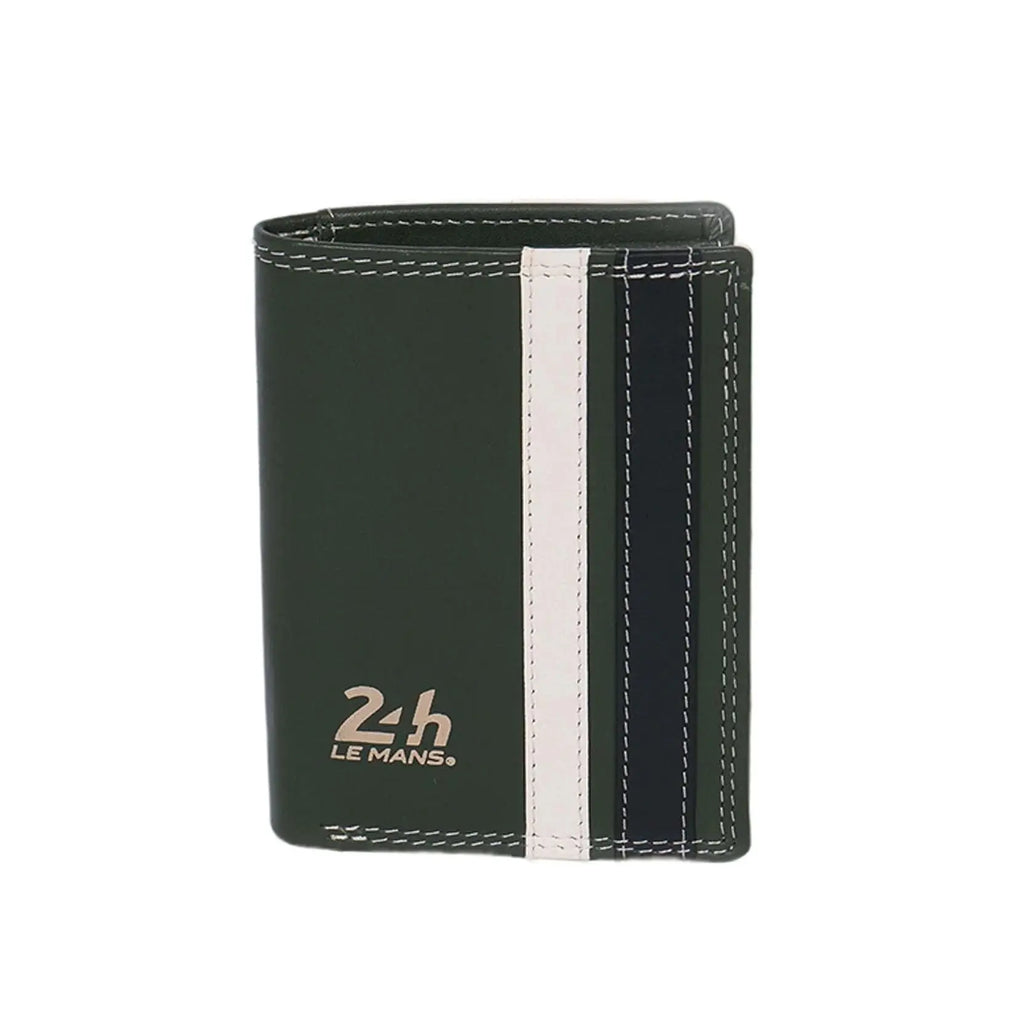 24h Le Mans Portefeuille Walcker Cuir Vert | Cars and Me