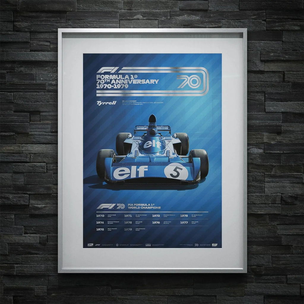 Automobilist Poster  Formule 1 Décennie Tyrrell 1970 | Cars and Me