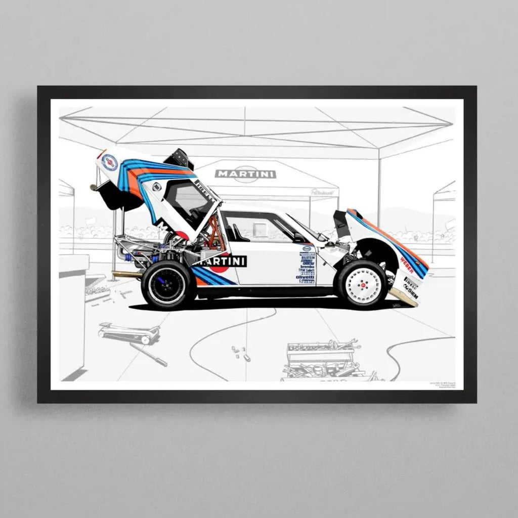 Petrolheart Poster Lancia Delta Martini Racing | Cars and Me