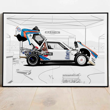 Petrolheart Poster Lancia Delta Martini Racing | Cars and Me